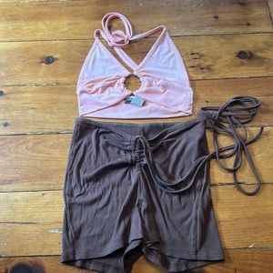 Women’s shorts and Halter top